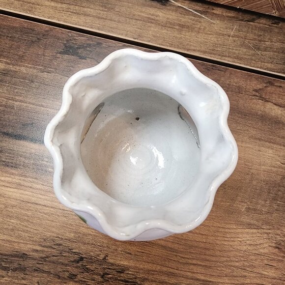 Studio Art Pottery Votive Candle Holder Trees Water and Loon Cut Outs Home Decor - Picture 5 of 10